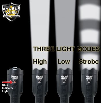 Tactical High Power 15 Million Volt Stun Flashlight
