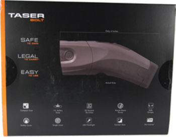 Taser Bolt with laser LED 2 live cartridges 1 soft