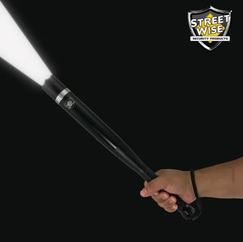 Heavy Hitter Aluminum Bat Flashlight w/Adjustable Zoom