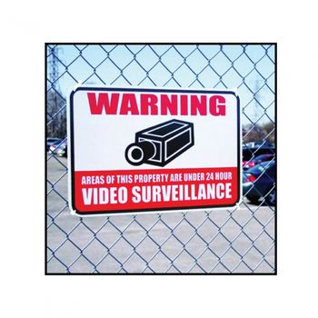 SVAT 12 inch x 18 inch Aluminum Video Surveillance Sign REFLECTIVE