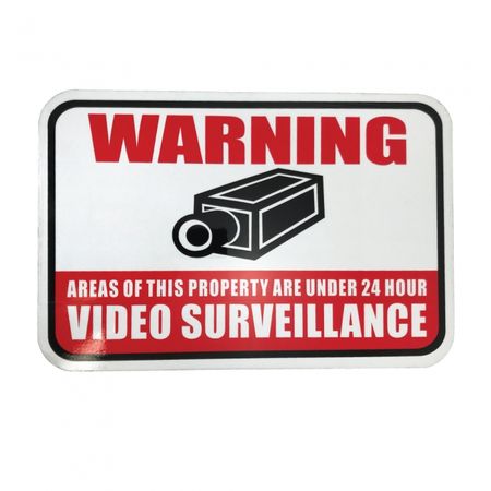 SVAT 12 inch x 18 inch Aluminum Video Surveillance Sign REFLECTIVE