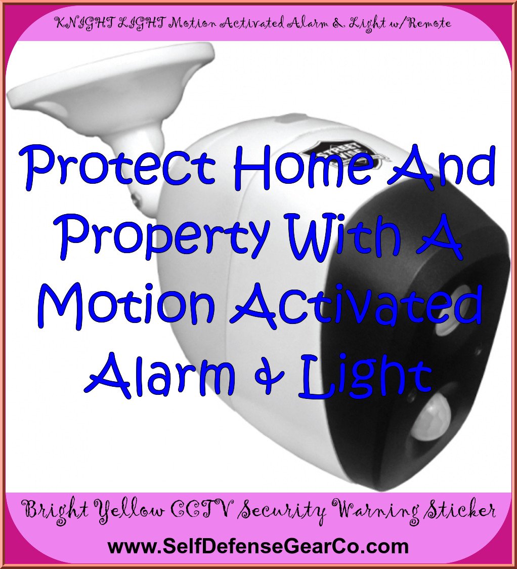 KNIGHT LIGHT Motion Activated Alarm & Light w/Remote