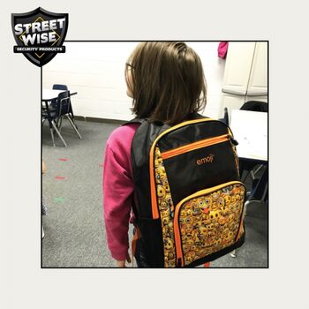 Streetwise Emoji Bulletproof Backpack YELLOW