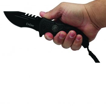 Navy Folding Knife Assisted Open w/Belt Clip & Paracord