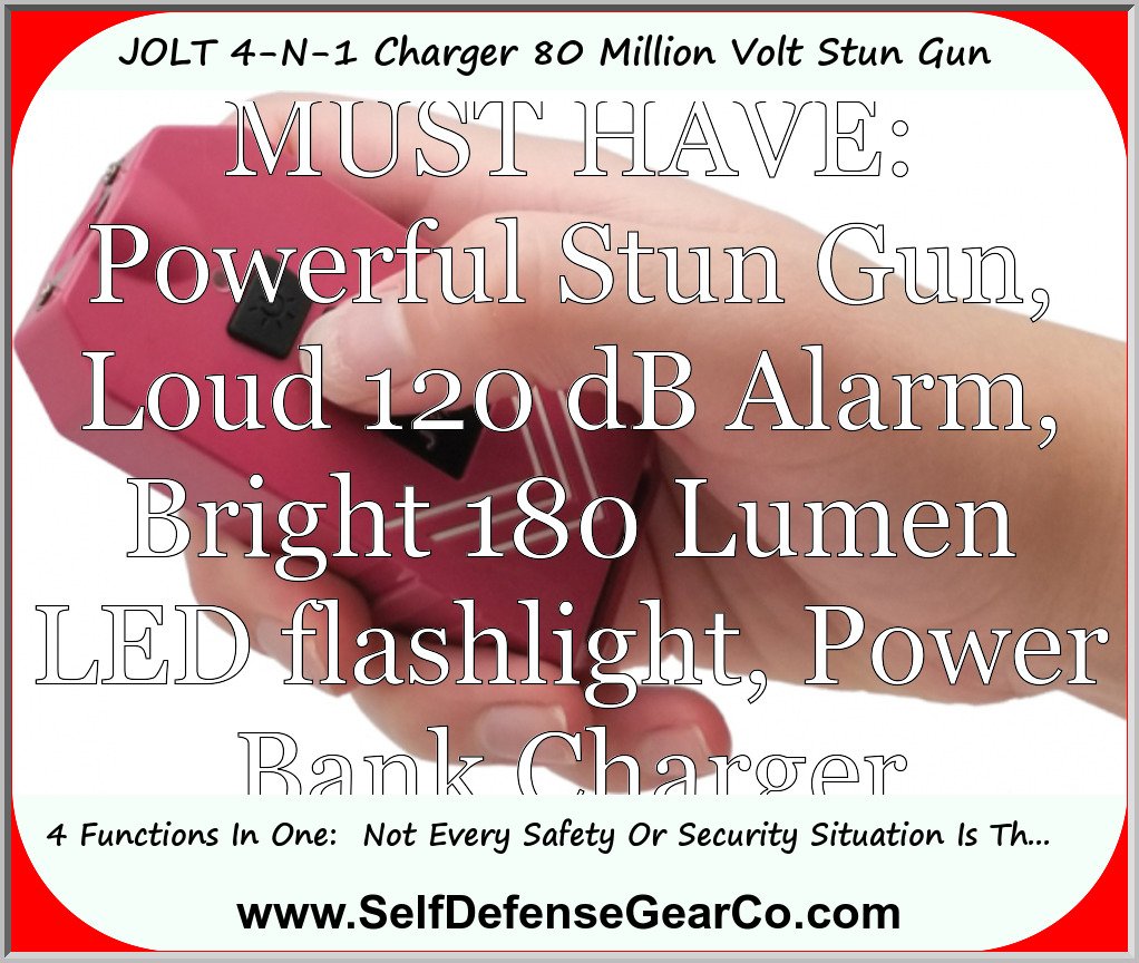 JOLT 4-N-1 Charger 80 Million Volt Stun Gun