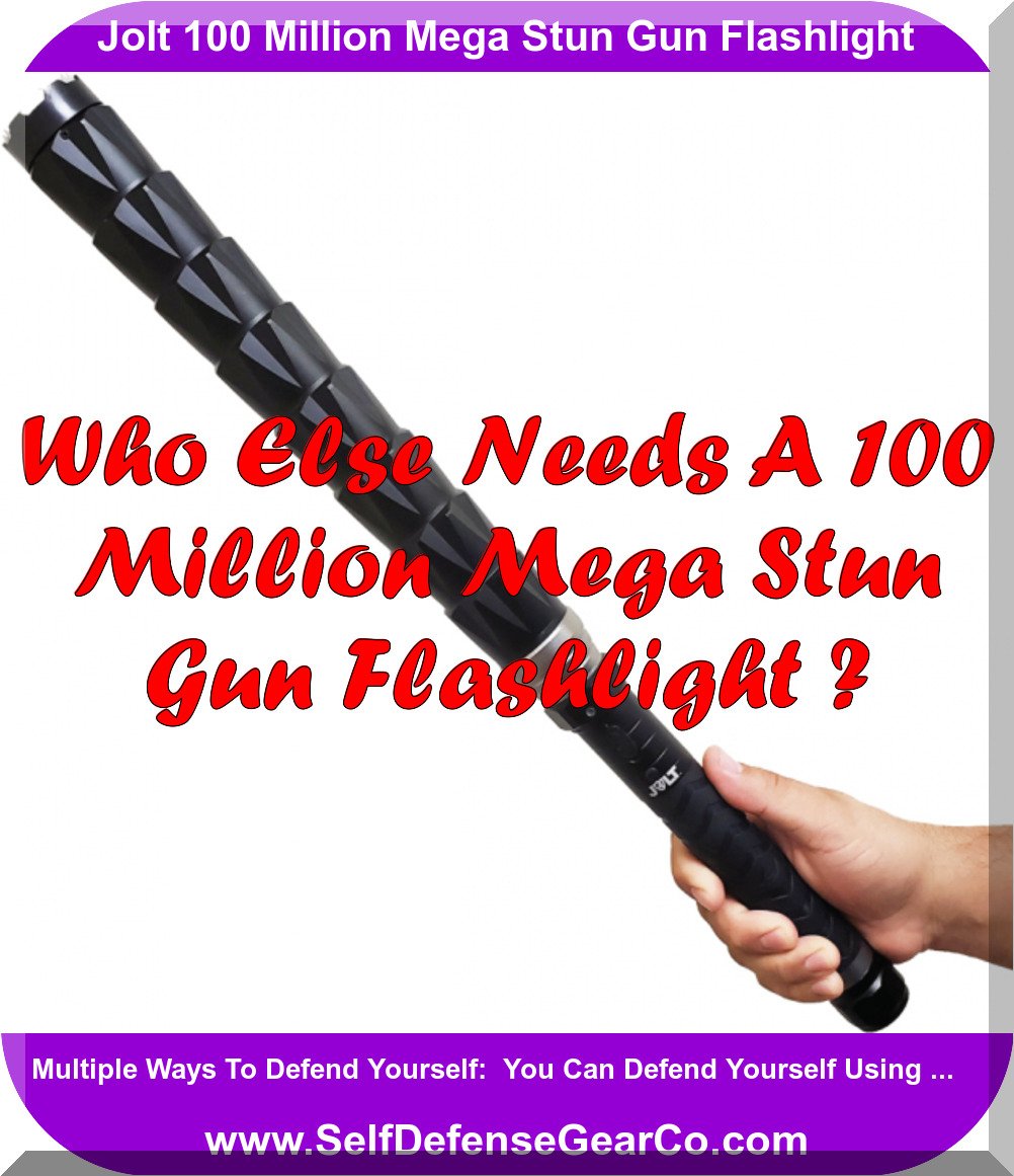 Jolt 100 Million Mega Stun Gun Flashlight