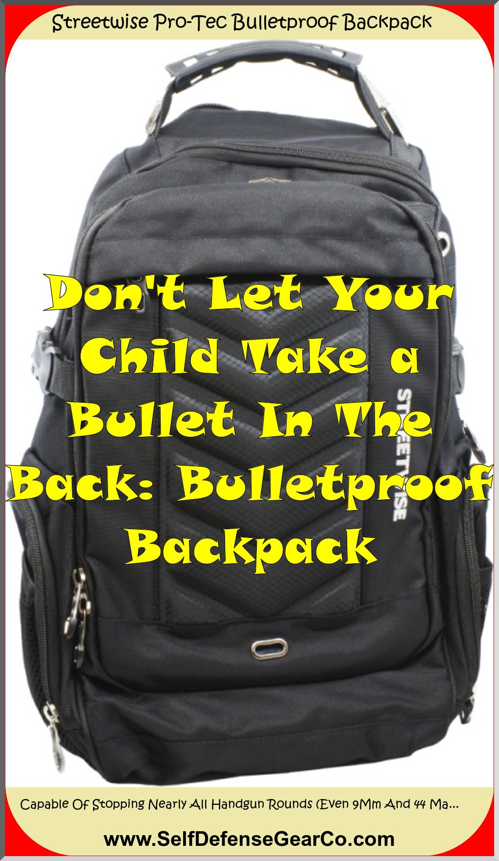 Streetwise Pro-Tec Bulletproof Backpack