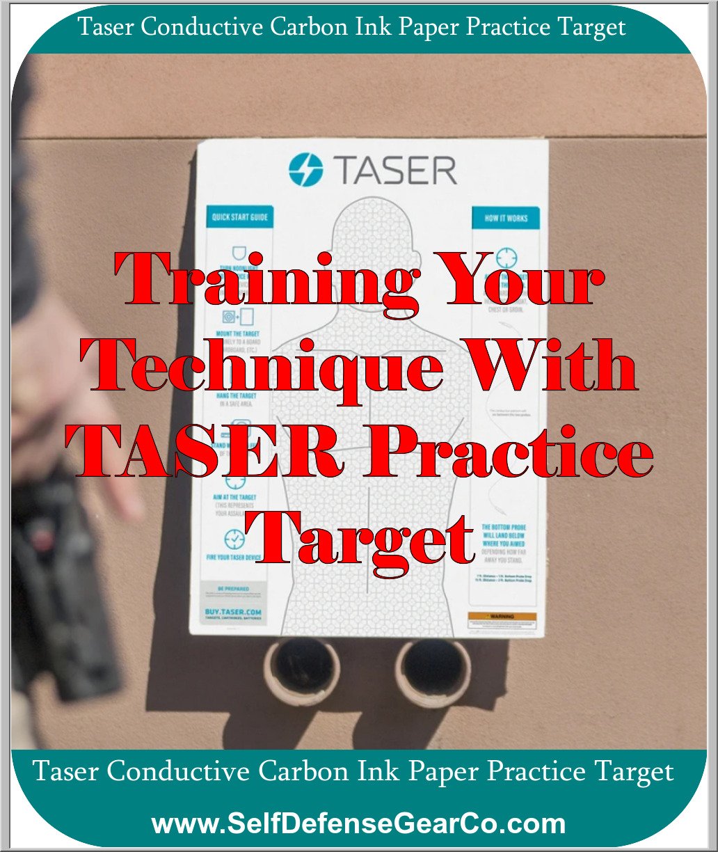 Taser Conductive Carbon Ink Paper Practice Target