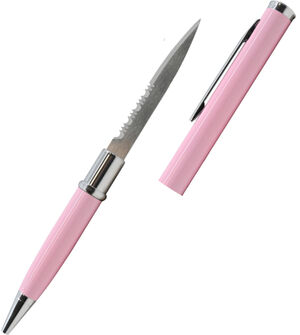 Serrated Pen Knife - Pink