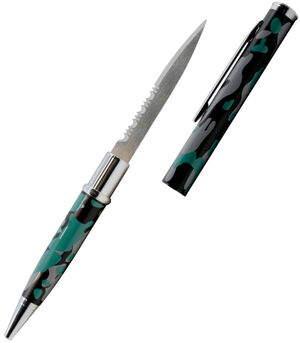 Serrated Pen Knife - Camo