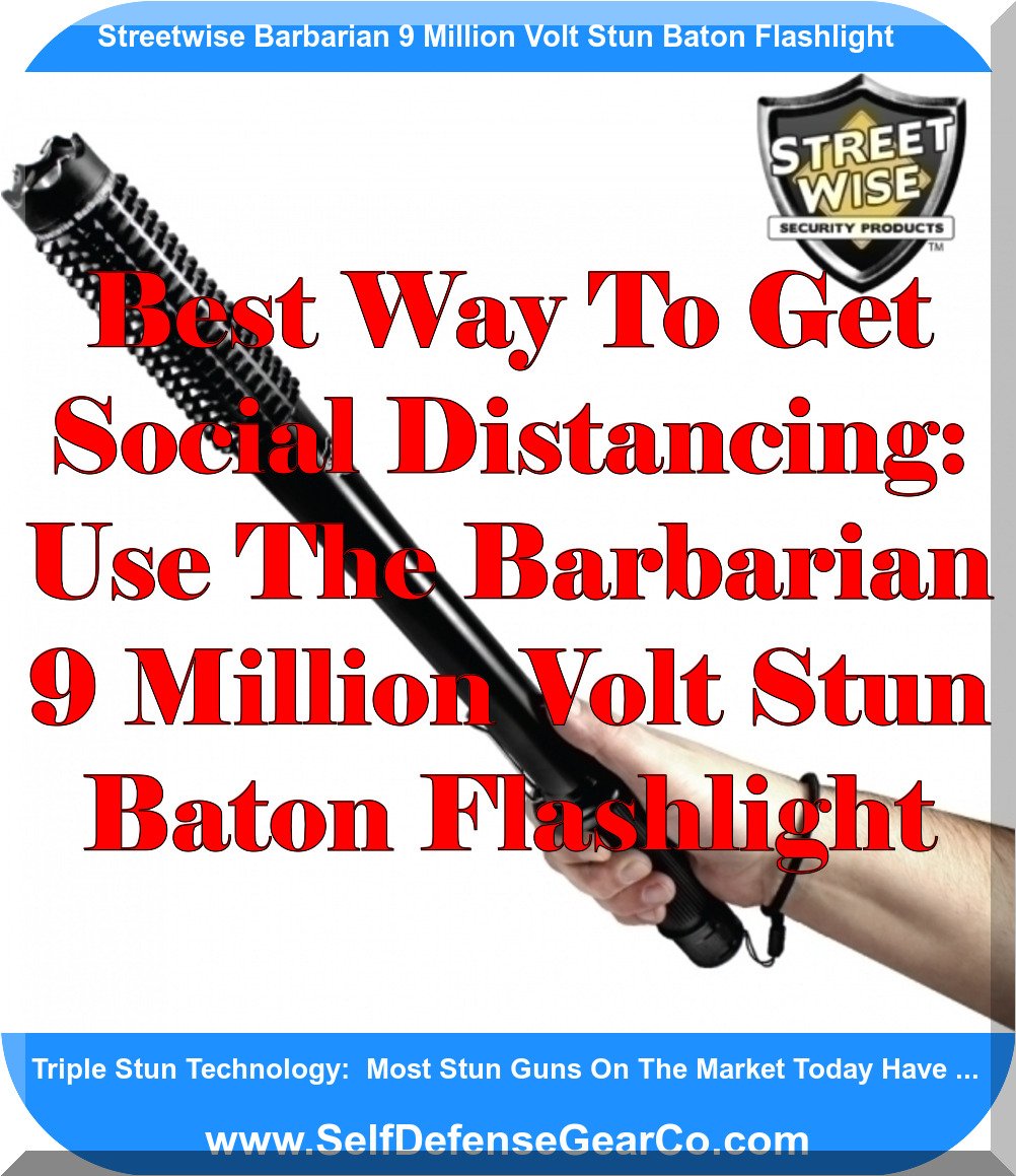Streetwise Barbarian 9 Million Volt Stun Baton Flashlight
