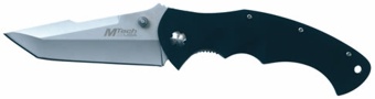 black folding knife