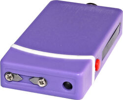 Fang Keychain Stun Gun and Flashlight with Battery Meter Purple