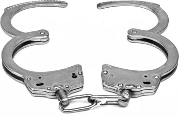 Solid Steel Handcuff Sliding Double Lock Mechanism