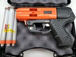 JPX4 Shot ORANGE C2 with Laser Defender Pepper Gun