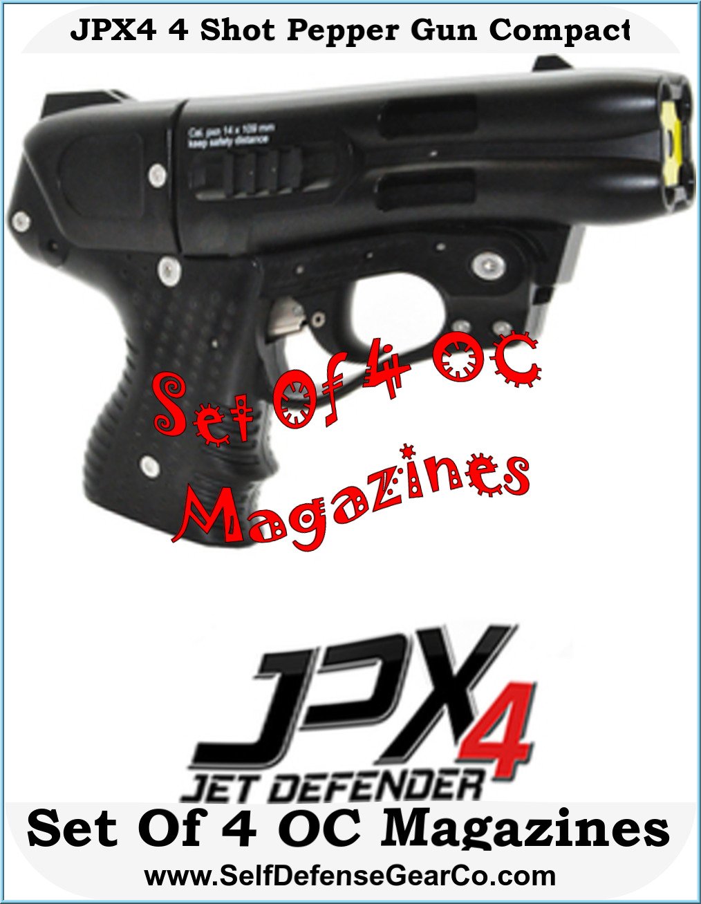 JPX4 4 Shot Pepper Gun Compact