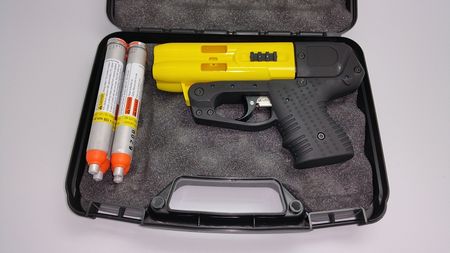 JPX4 4 Shot Pepper Gun Compact Yellow Barrel