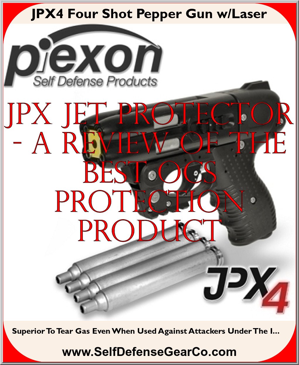 JPX4 Four Shot Pepper Gun w/Laser